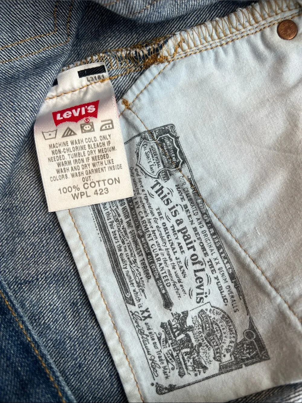 Levi's Dark Blue Denim Cutoff Shorts